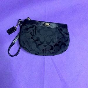 All black coach pouch